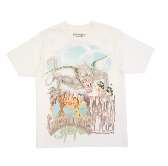 Travis Scott Other - Travis Scott Utopia Circus Maximus Tee ‘White’